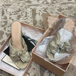 Loeffler Randall Size 8.5, Penny, Platinum, Brand New!